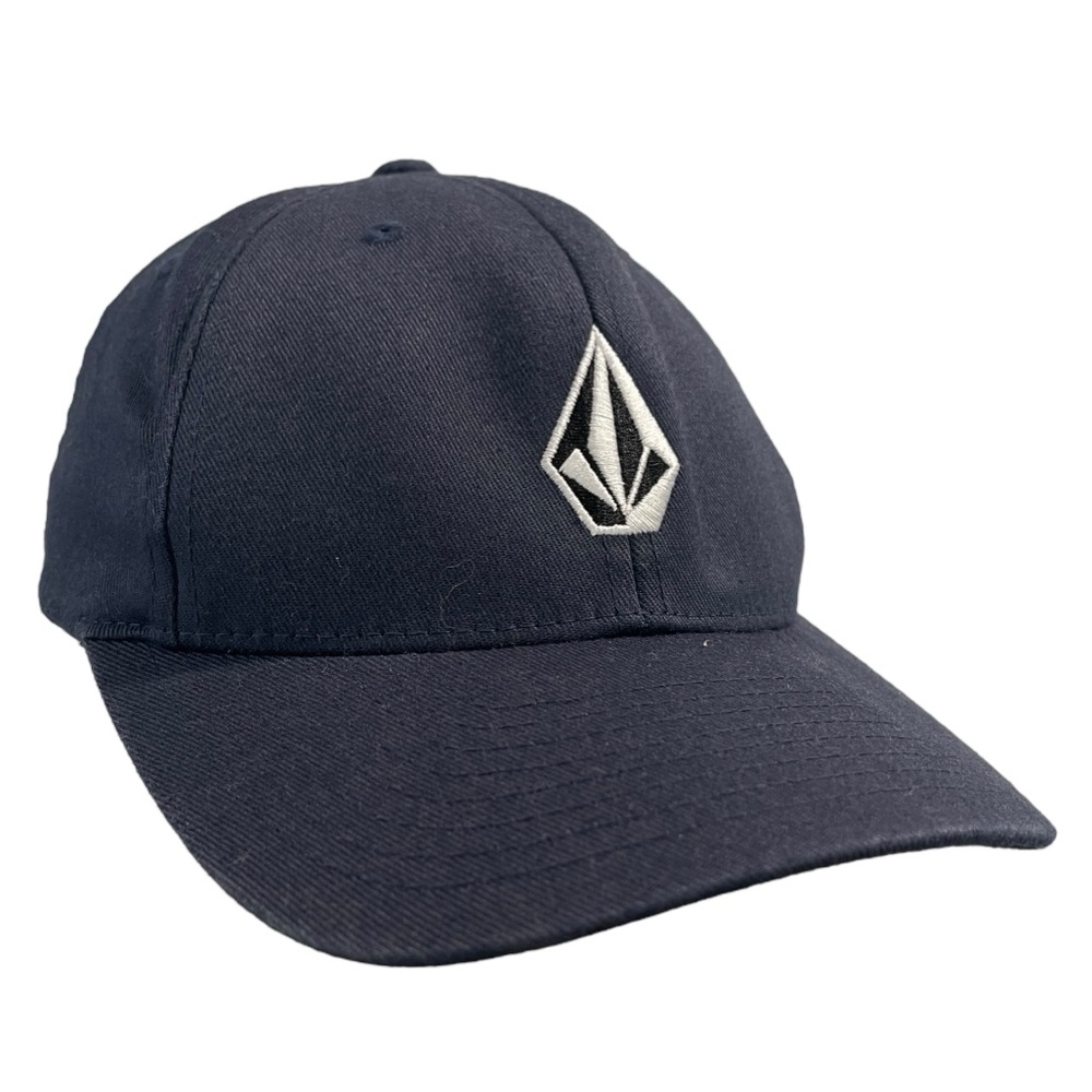 Youth VOLCUM Full Stone flexfit baseball cap Embroidered white logo